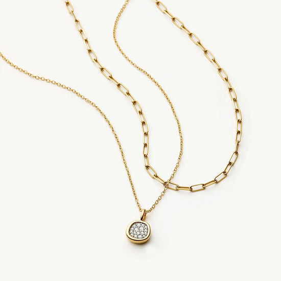 The Treat Yourself Necklace Set | 18k Gold Plated/Cubic Zirconia Necklace Sets Missoma 