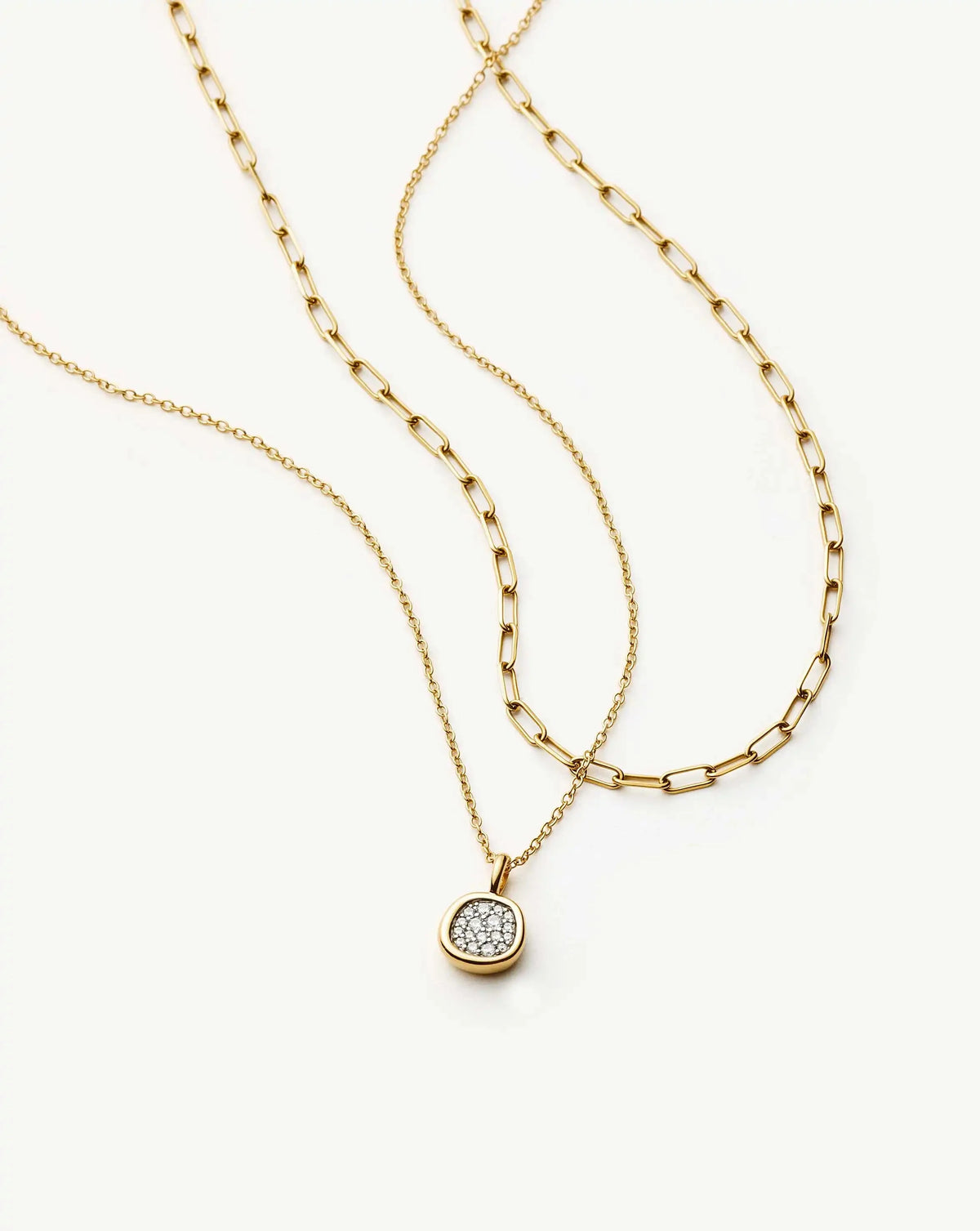 The Treat Yourself Necklace Set | 18k Gold Plated/Cubic Zirconia Necklace Sets Missoma 