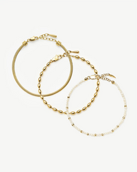 The Ultimate Bracelet Set | 18k Gold Plated Bracelets Missoma 