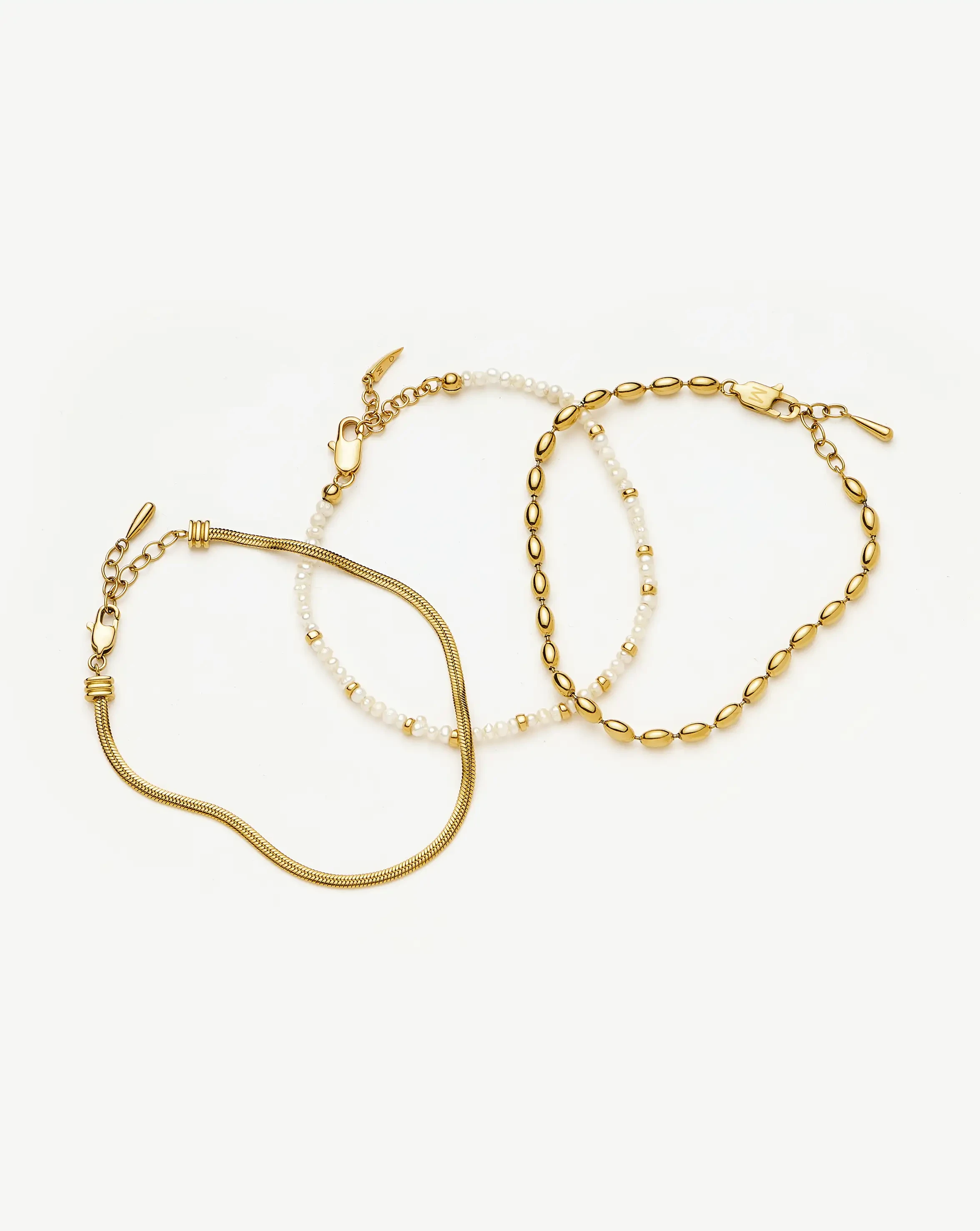 The Ultimate Bracelet Set | 18k Gold Plated Bracelets Missoma 