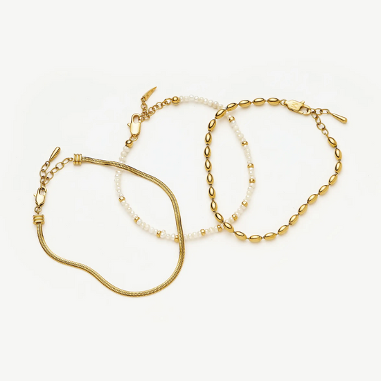 The Ultimate Bracelet Set | 18k Gold Plated Bracelets Missoma 