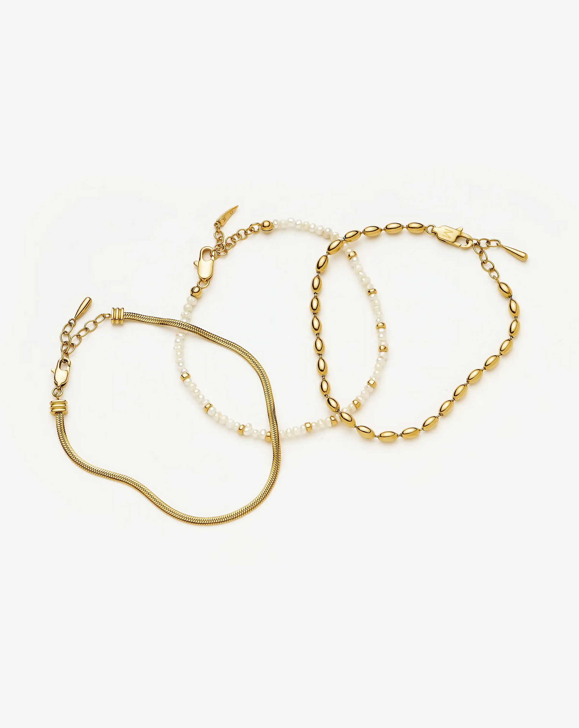 The Ultimate Bracelet Set | 18k Gold Plated Bracelets Missoma 