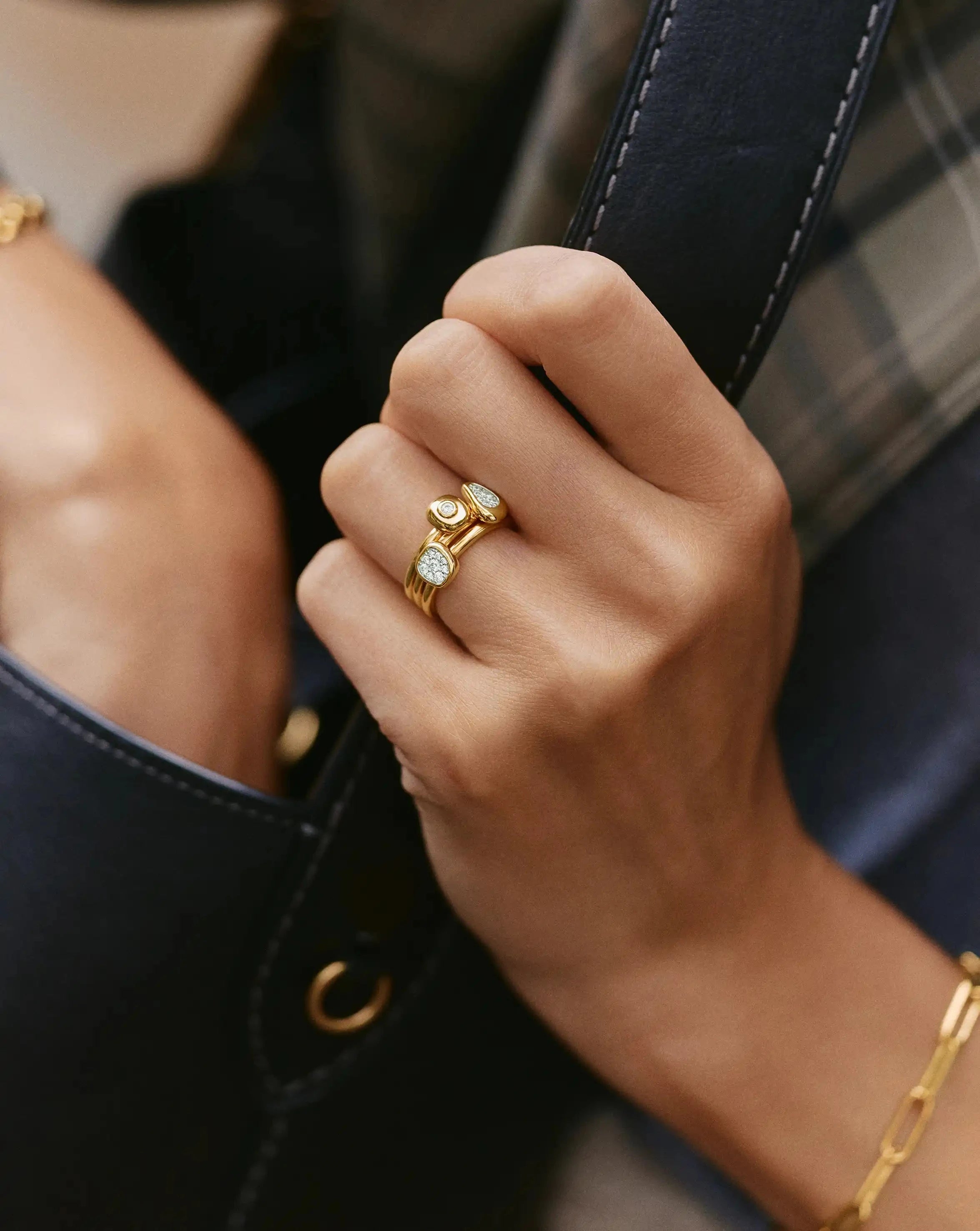 The Ultimate Triple Ring Set | 18k Gold Plated/Cubic Zirconia Ring Sets Missoma 