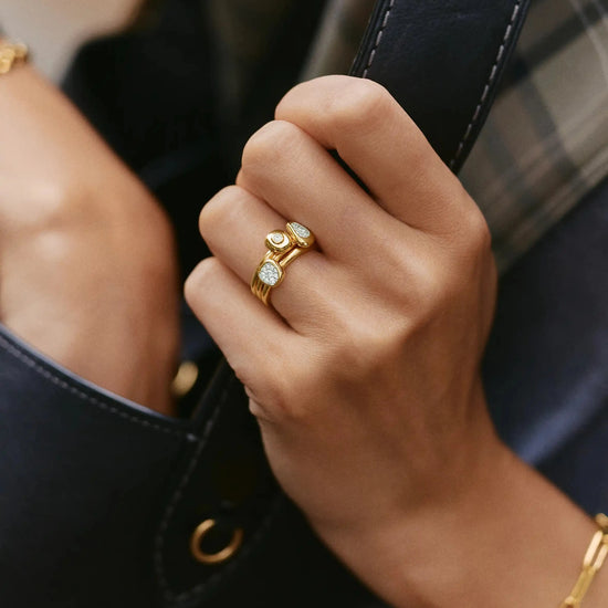 The Ultimate Triple Ring Set | 18k Gold Plated/Cubic Zirconia Ring Sets Missoma 