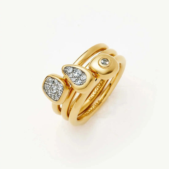 The Ultimate Triple Ring Set | 18k Gold Plated/Cubic Zirconia Ring Sets Missoma 