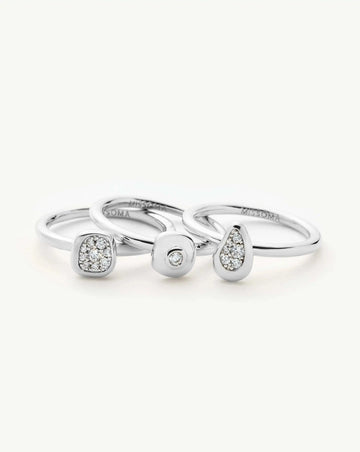 The Ultimate Triple Ring Set | Silver Plated/Cubic Zirconia Ring Sets Missoma 