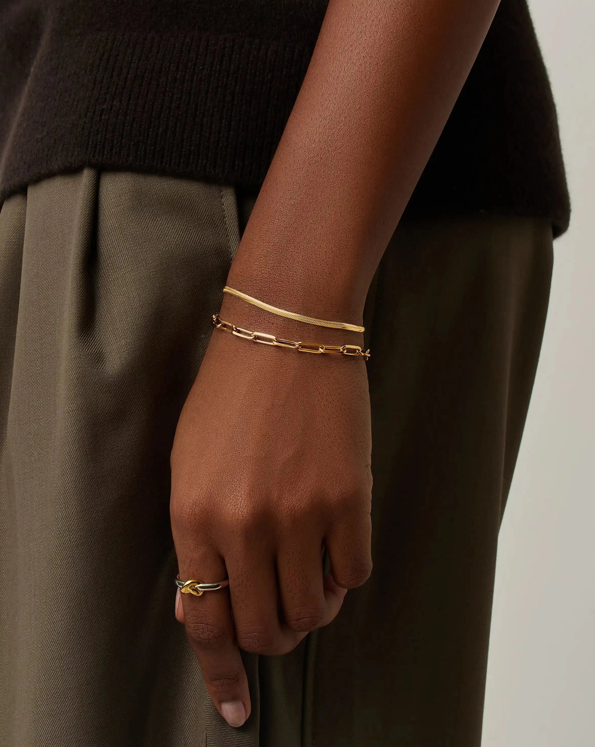 Thin Snake Chain Bracelet | 18k Gold Plated Bracelets Missoma 