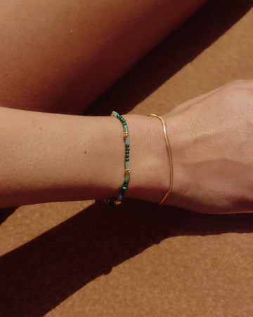 Thin Snake Chain Bracelet | 18k Gold Plated Bracelets Missoma 