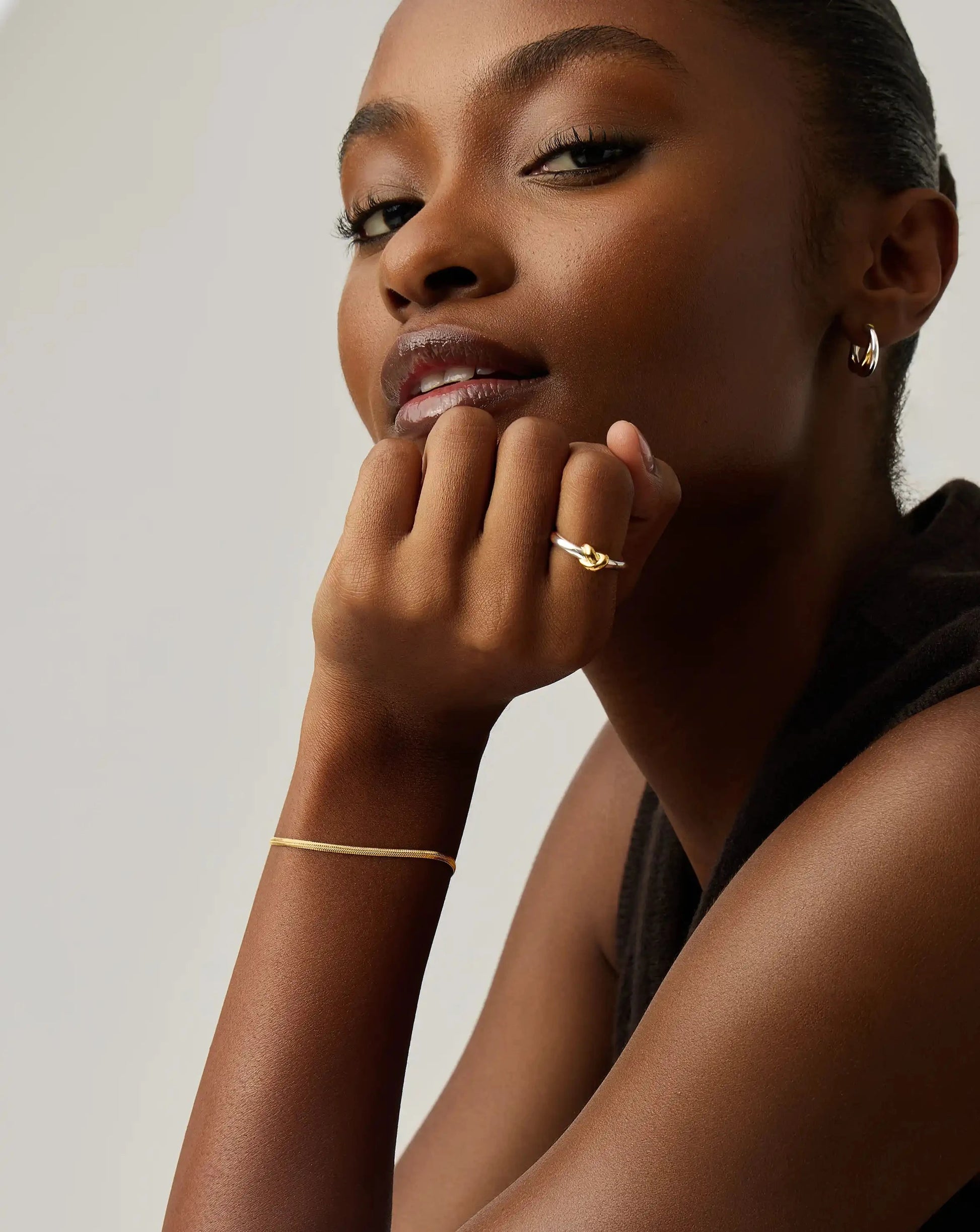 Thin Snake Chain Bracelet | 18k Gold Plated Bracelets Missoma 