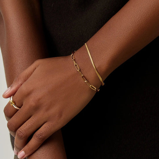 Thin Snake Chain Bracelet | 18k Gold Plated Bracelets Missoma 