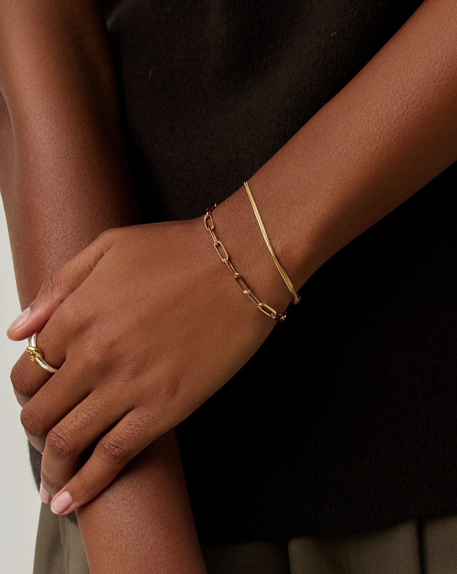 Thin Snake Chain Bracelet | 18k Gold Plated Bracelets Missoma 