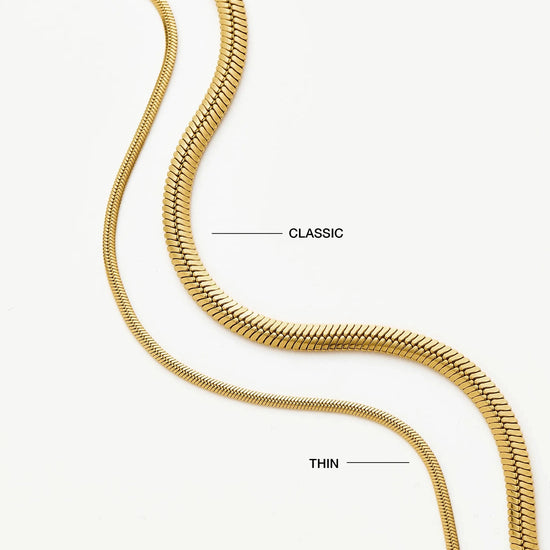 Thin Snake Chain Bracelet | 18k Gold Plated Bracelets Missoma 