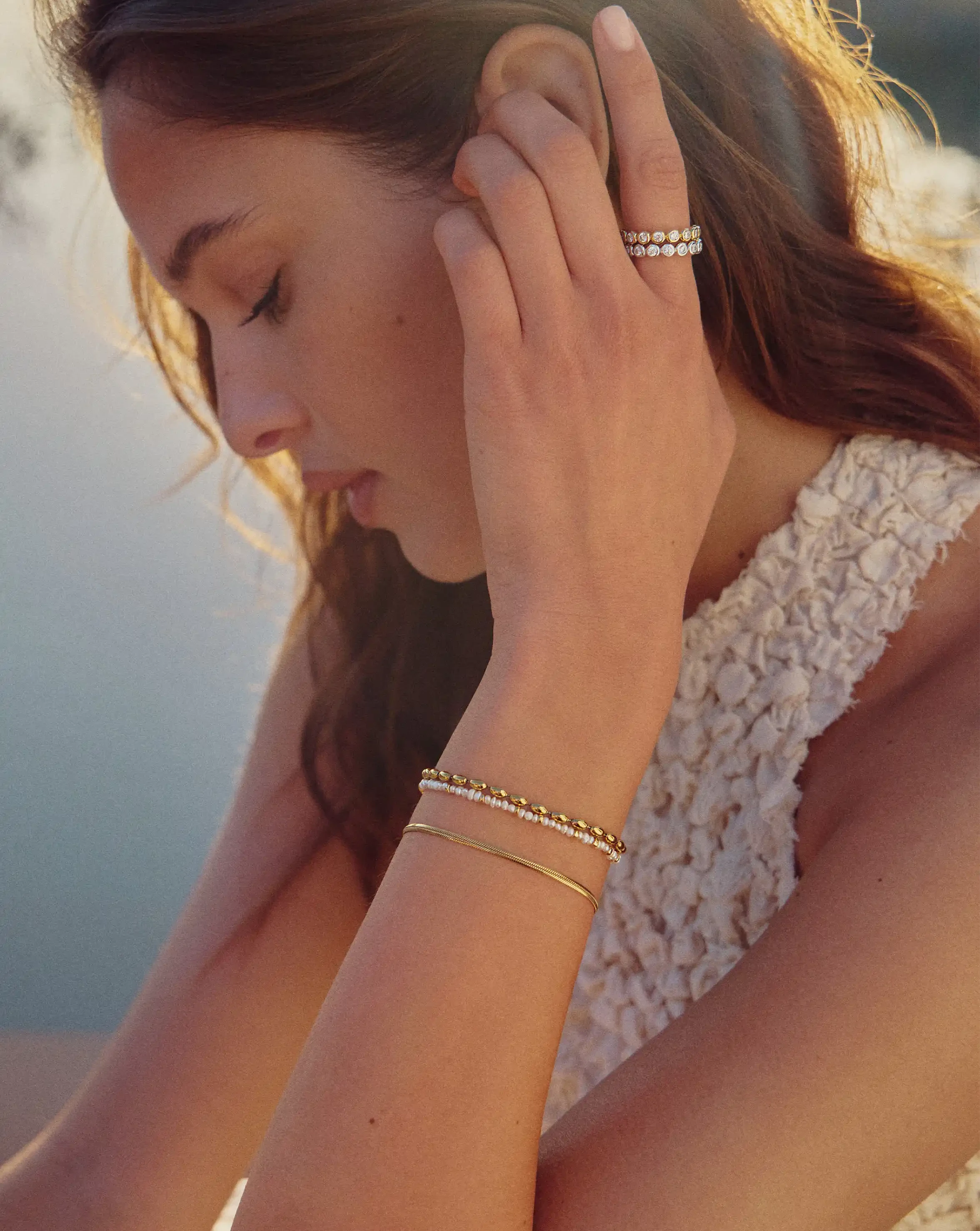 Thin Snake Chain Bracelet | 18k Gold Plated Bracelets Missoma 