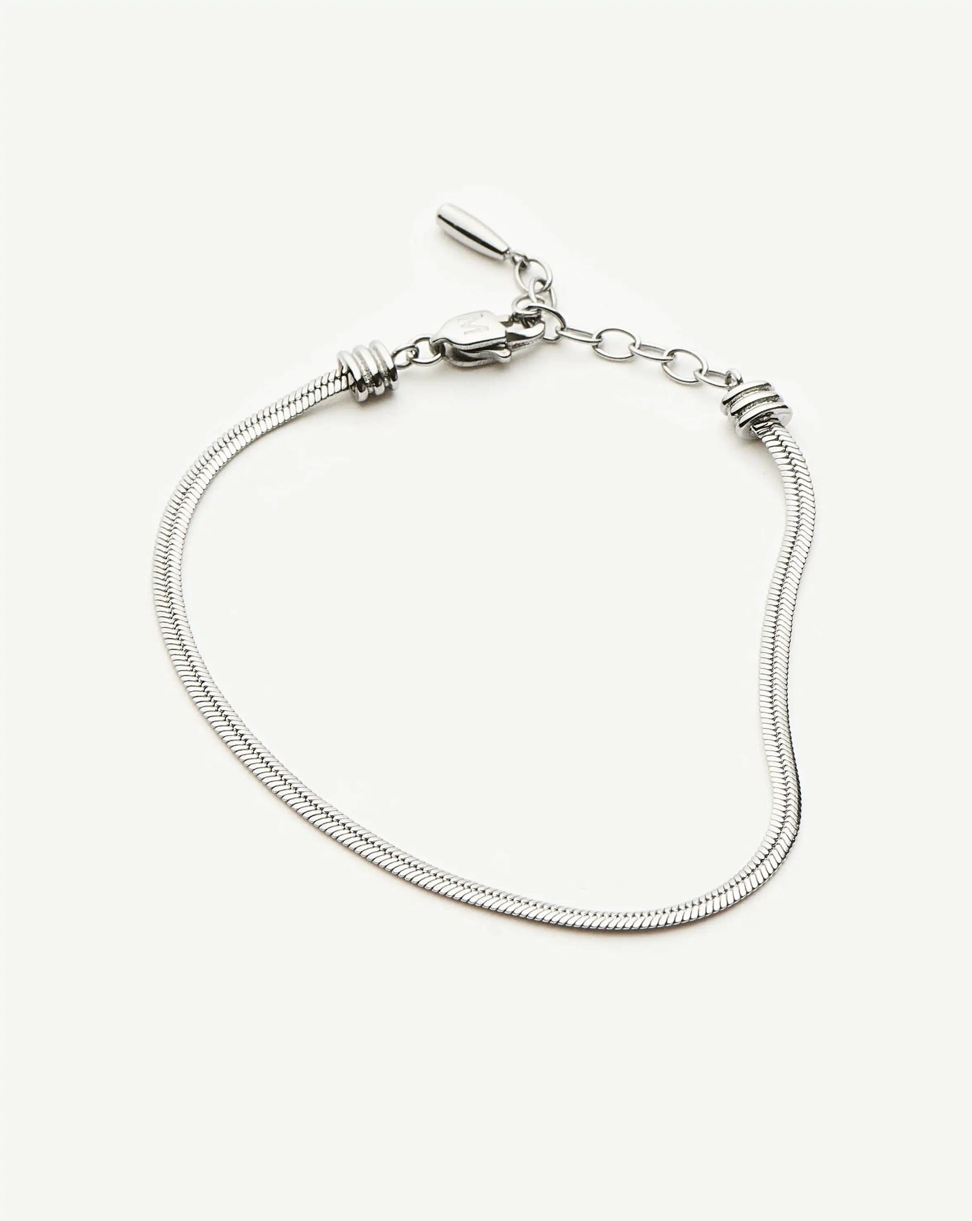 Thin Snake Chain Bracelet | Platinum Plated Bracelets Missoma 