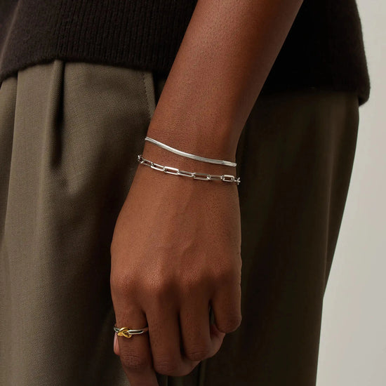 Thin Snake Chain Bracelet | Platinum Plated Bracelets Missoma 