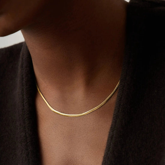 Thin Snake Chain Necklace | 18k Gold Plated Necklaces Missoma 
