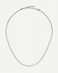 Thin Snake Chain Necklace | Platinum Plated Necklaces Missoma 