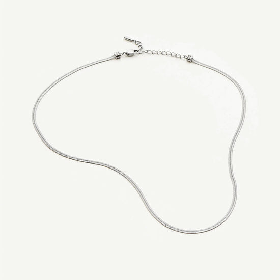 Thin Snake Chain Necklace | Platinum Plated Necklaces Missoma 