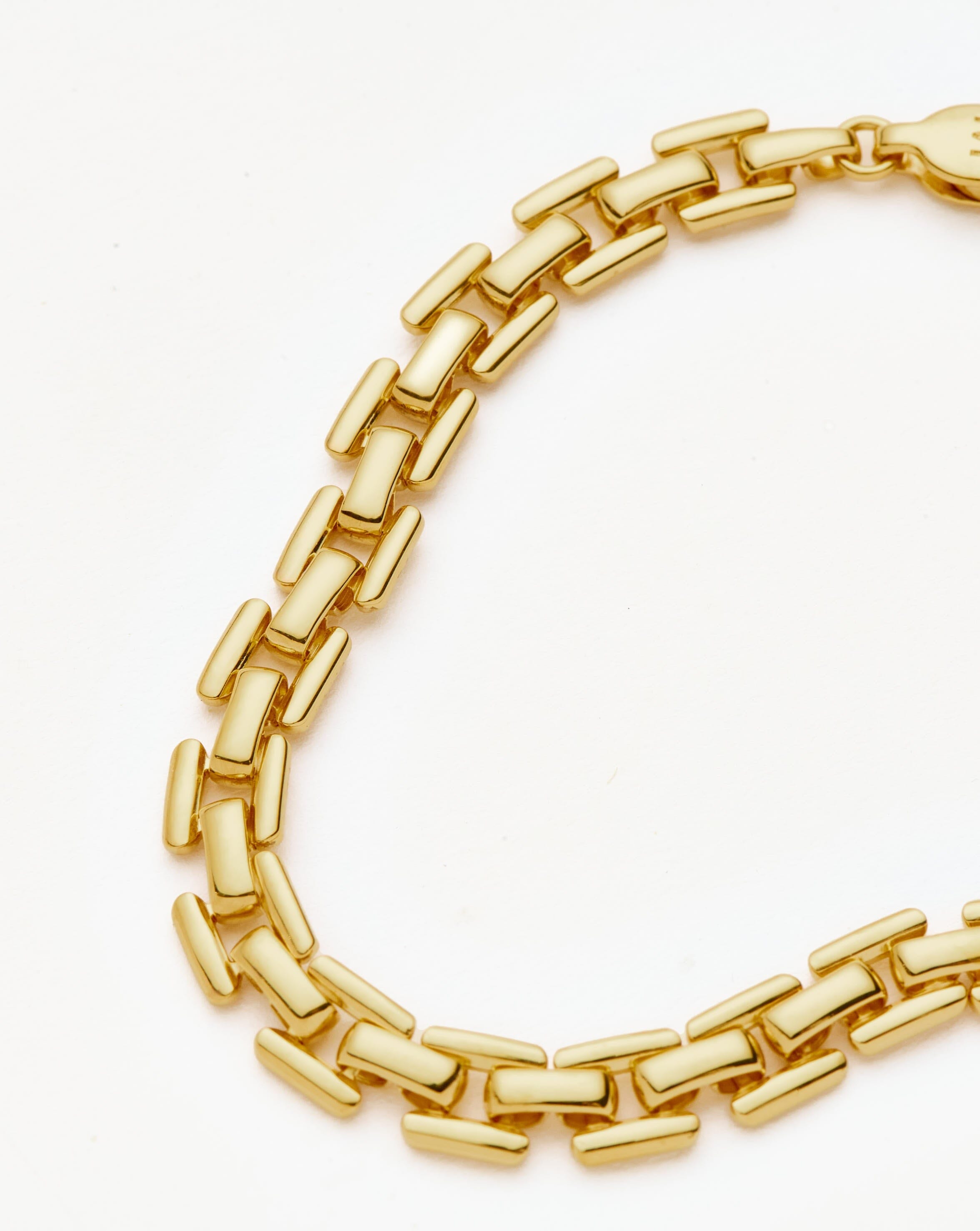 Timepiece Link Chain Bracelet | 18k Gold Plated Bracelets Missoma 