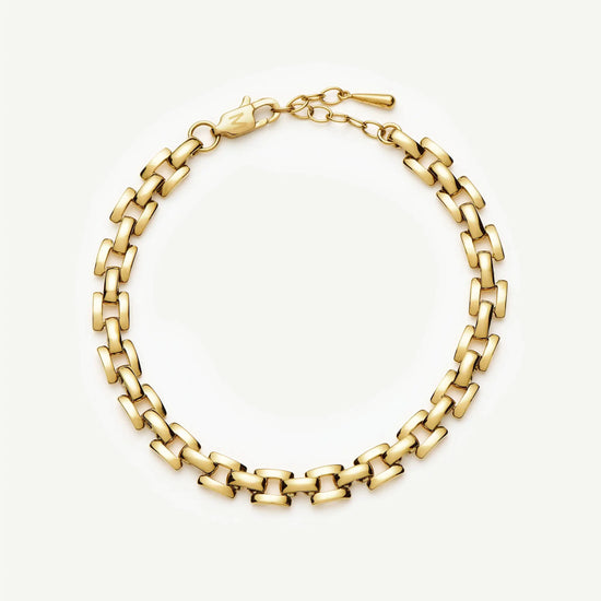 Timepiece Link Chain Bracelet | 18k Gold Plated Bracelets Missoma 