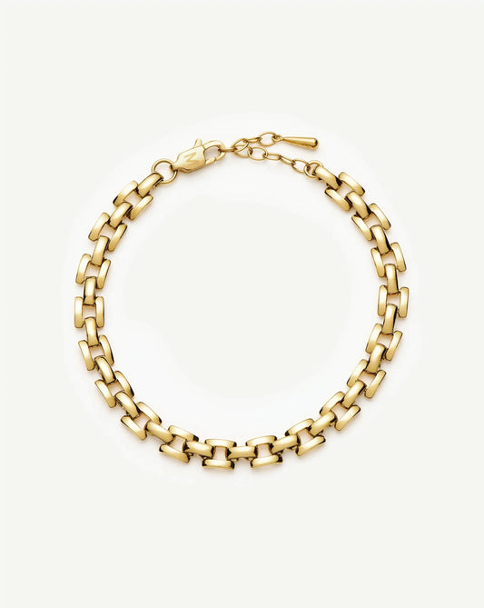 Timepiece Link Chain Bracelet | 18k Gold Plated Bracelets Missoma 