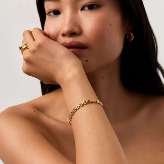 Timepiece Link Chain Bracelet | 18k Gold Plated Bracelets Missoma 