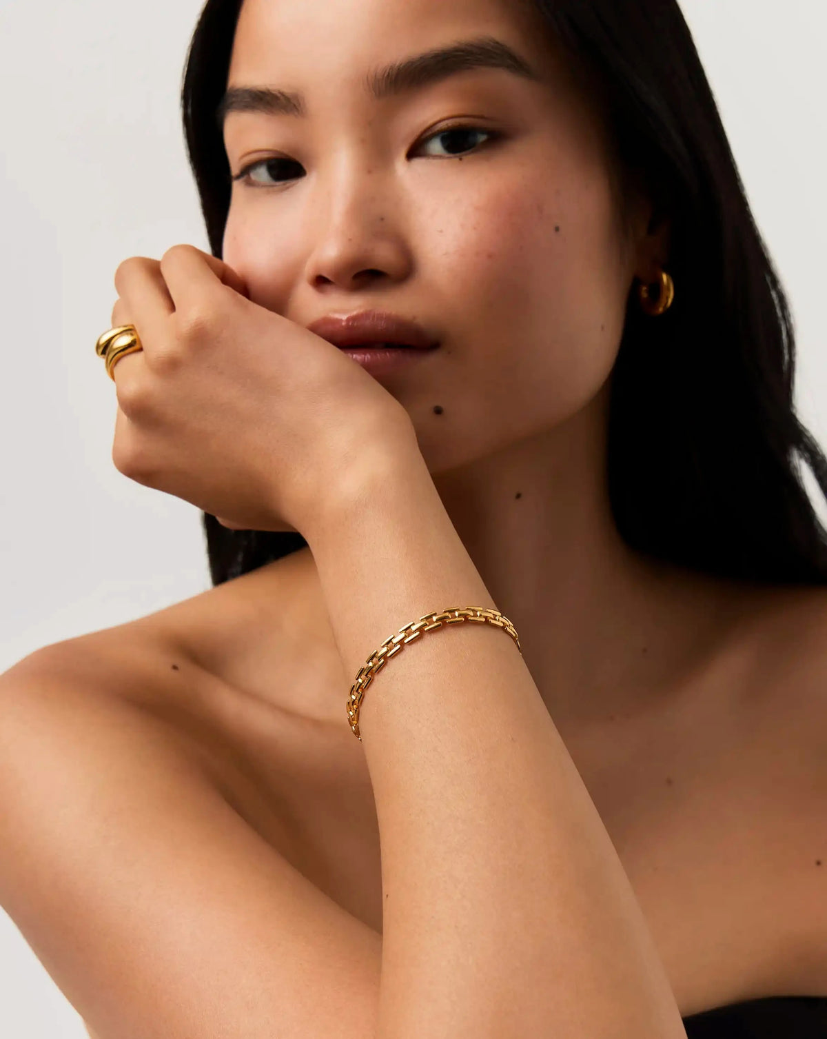 Timepiece Link Chain Bracelet | 18k Gold Plated Bracelets Missoma 