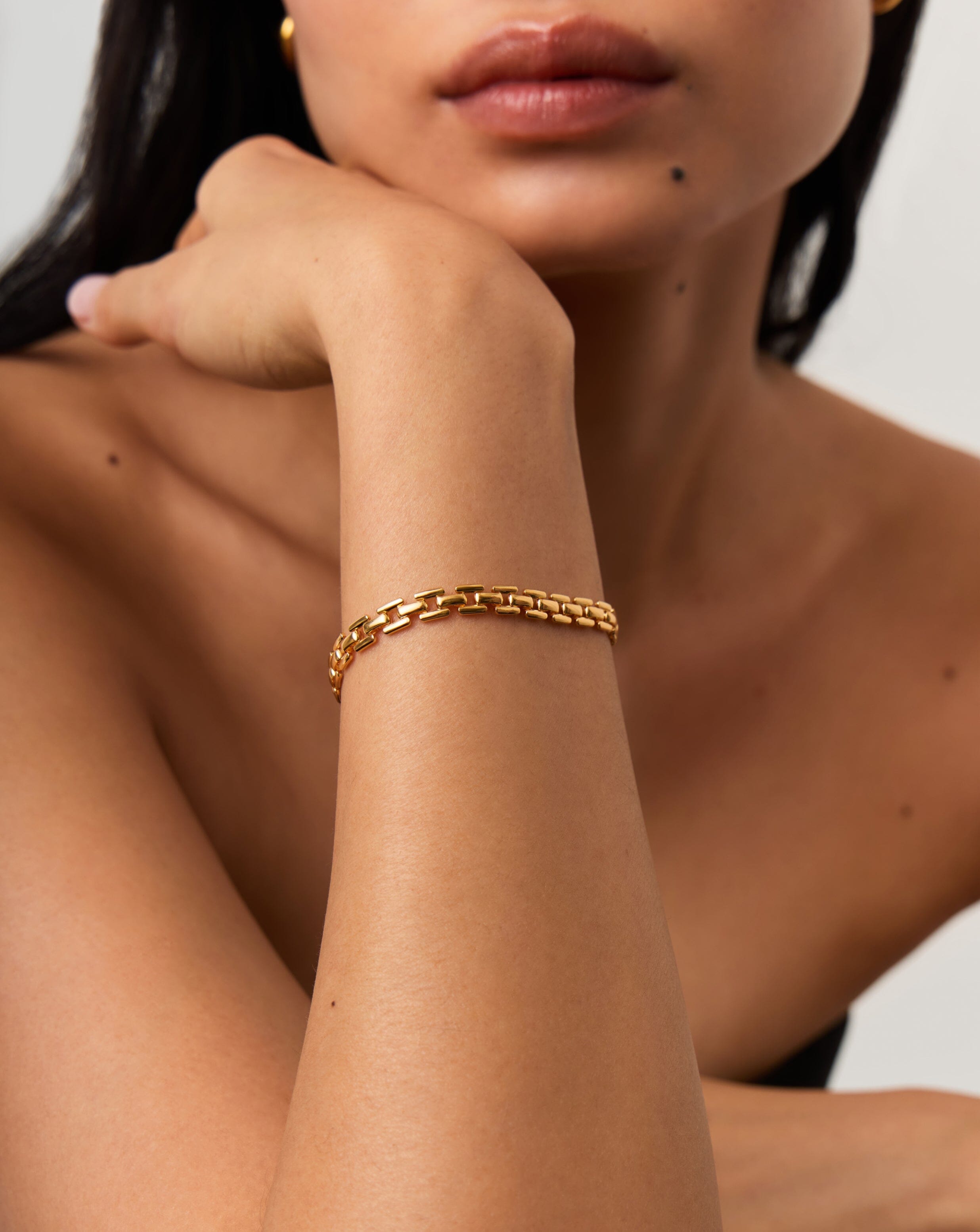 Timepiece Link Chain Bracelet | 18k Gold Plated Bracelets Missoma 