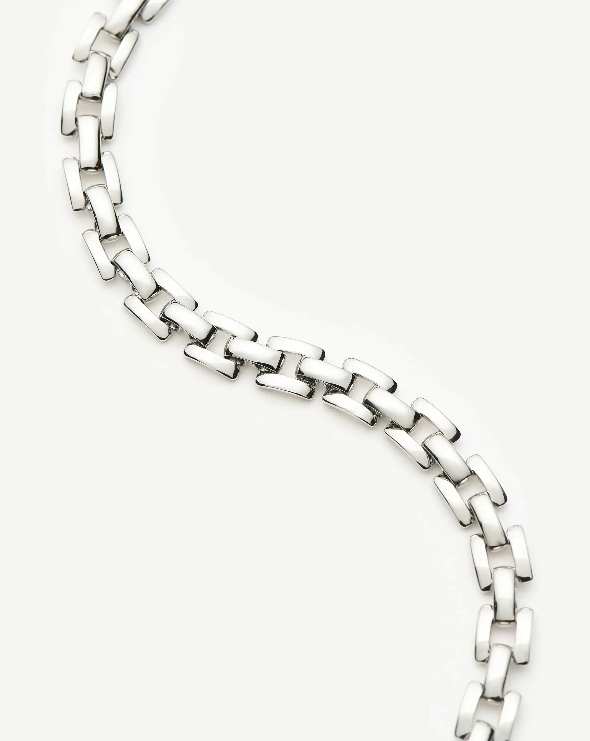 Timepiece Link Chain Bracelet | Platinum Plated Bracelets Missoma 