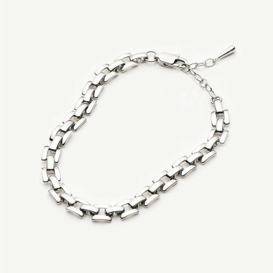 Timepiece Link Chain Bracelet | Platinum Plated Bracelets Missoma 