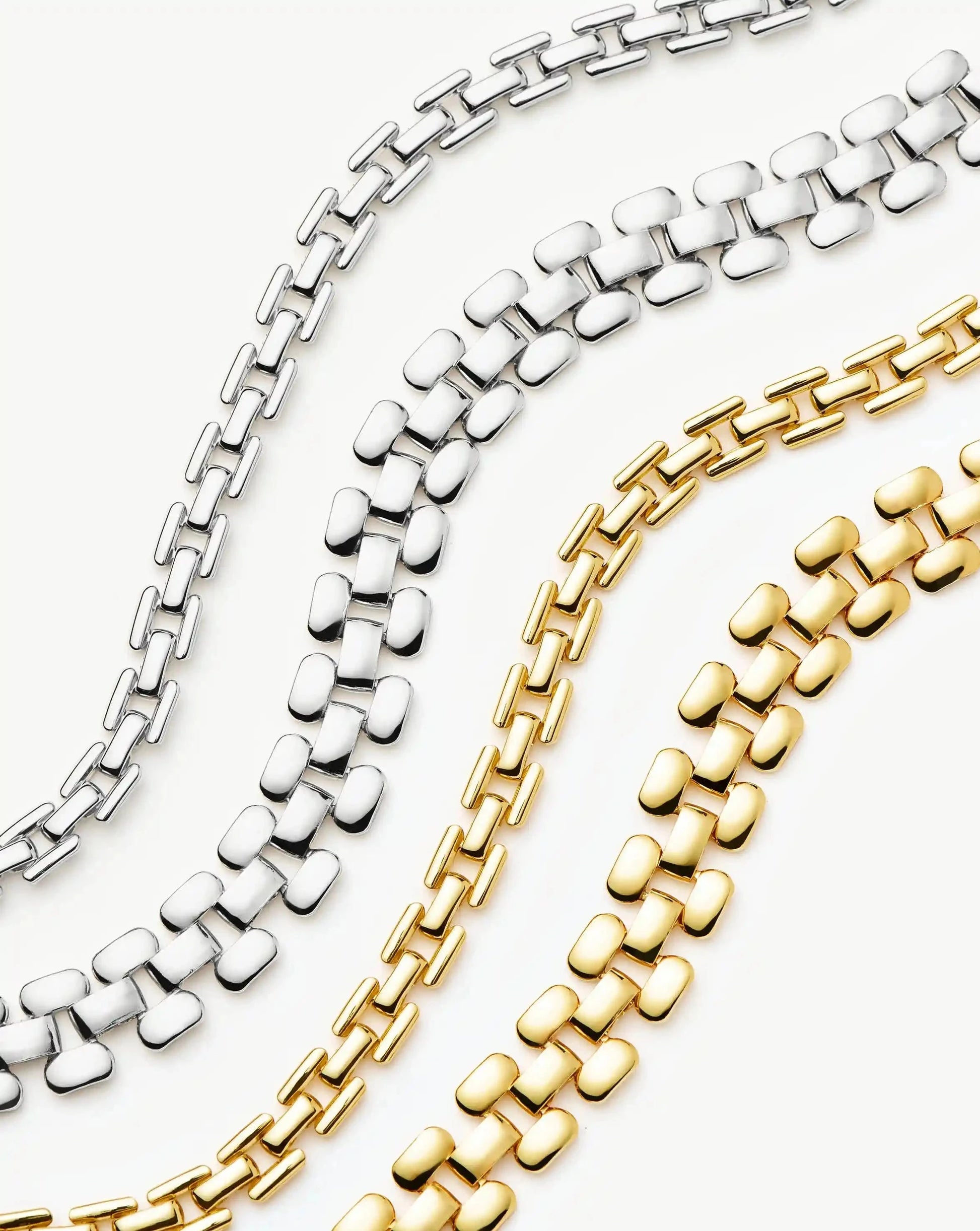 Timepiece Link Chain Bracelet | Silver Plated Bracelets Missoma 