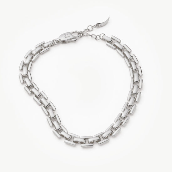 Timepiece Link Chain Bracelet | Silver Plated Bracelets Missoma 