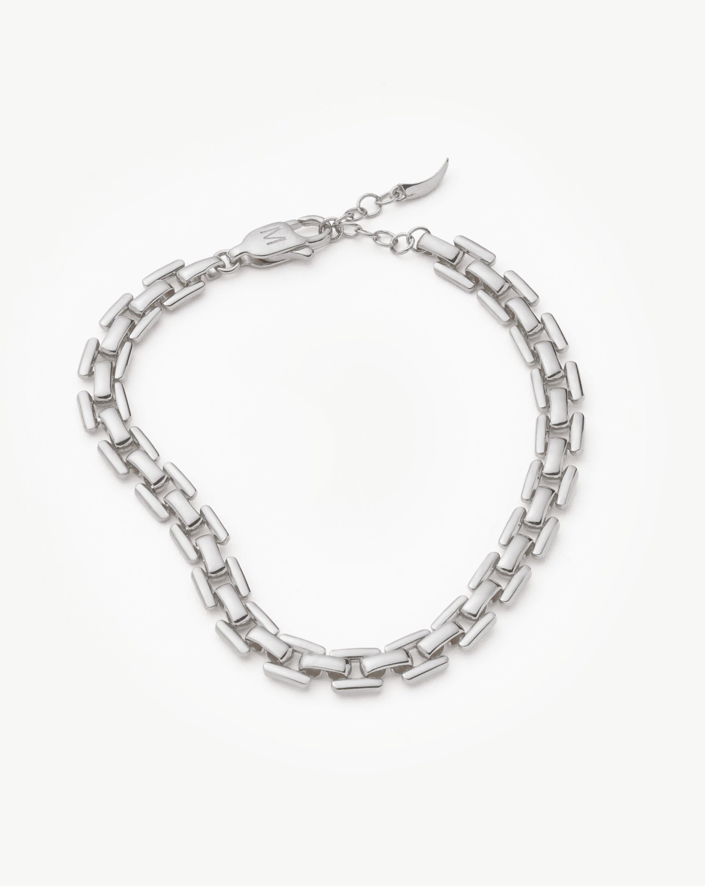 Timepiece Link Chain Bracelet | Silver Plated Bracelets Missoma 