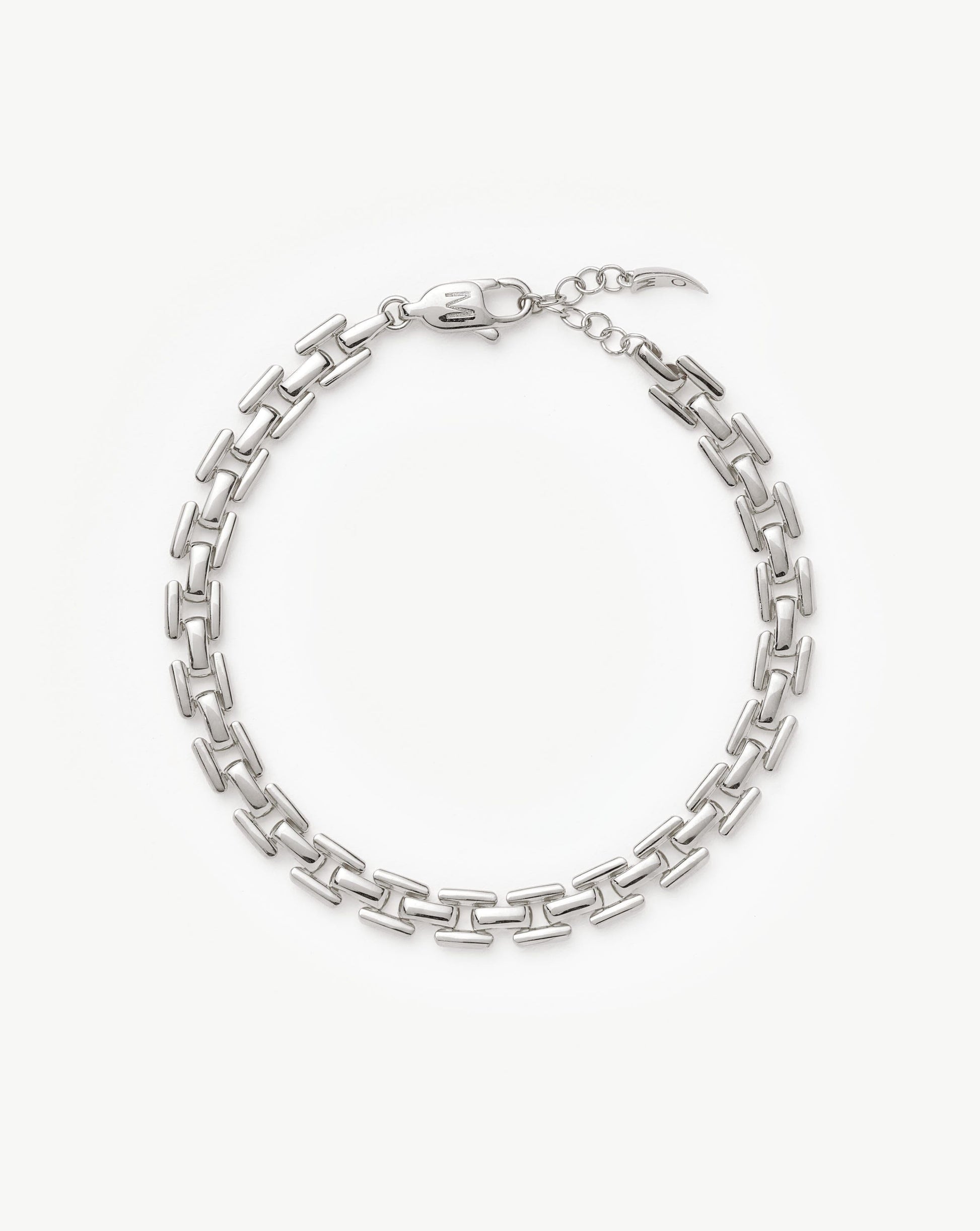 Timepiece Link Chain Bracelet | Silver Plated Bracelets Missoma 