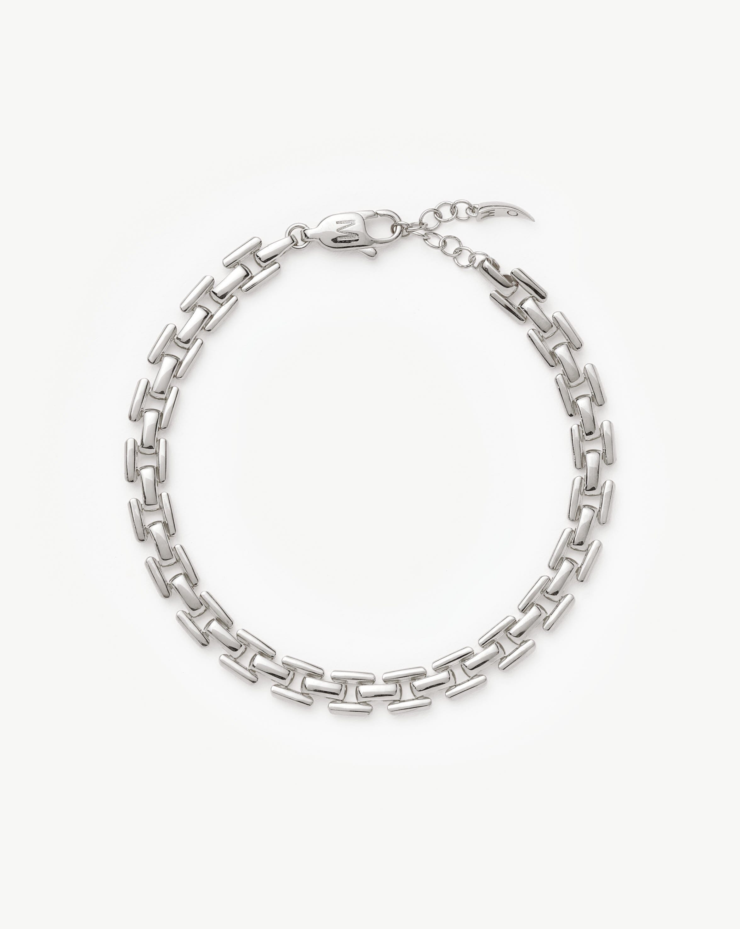 Timepiece Link Chain Bracelet | Silver Plated Bracelets Missoma 