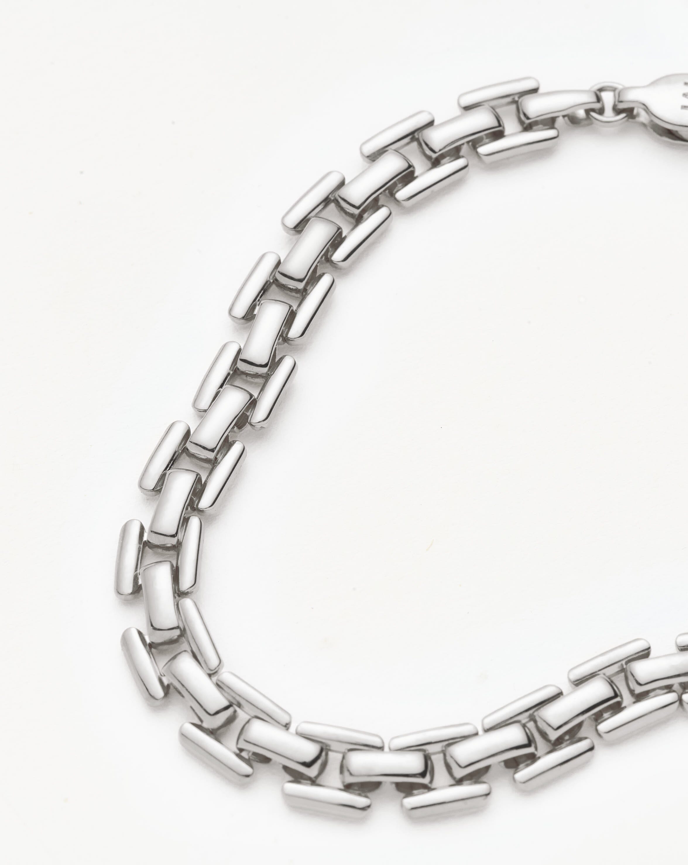 Timepiece Link Chain Bracelet | Silver Plated Bracelets Missoma 