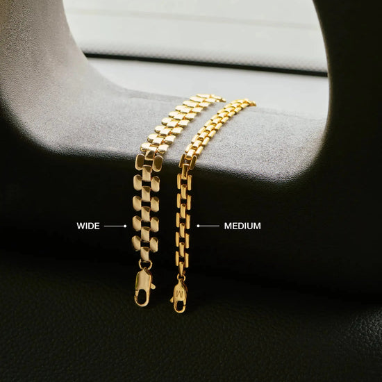Timepiece Wide Chain Bracelet | 18k Gold Plated Bracelets Missoma 