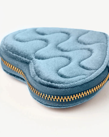 Velvet Heart Jewelry Pouch | Blue Steel Accessories Missoma 