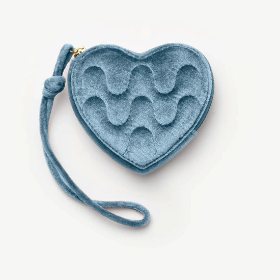 Velvet Heart Jewelry Pouch | Blue Steel Accessories Missoma 