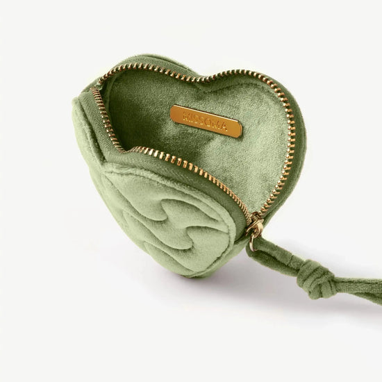 Velvet Heart Jewelry Pouch | Green Sage Accessories Missoma 
