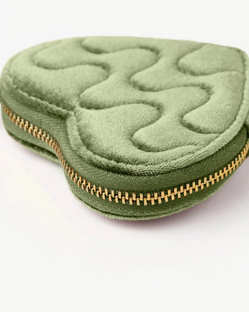 Velvet Heart Jewelry Pouch | Green Sage Accessories Missoma 
