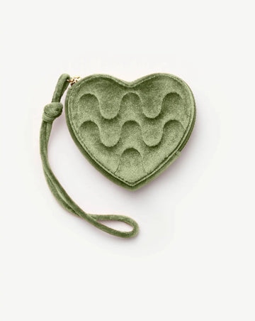 Velvet Heart Jewelry Pouch | Green Sage Accessories Missoma 