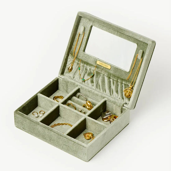 Velvet Jewelry Box | Sage Green Accessories Missoma 