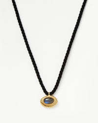Wavy Ridge Caspia Gemstone Cord Necklace Necklaces Missoma 