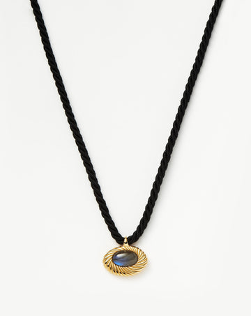 Wavy Ridge Caspia Gemstone Cord Necklace Necklaces Missoma 