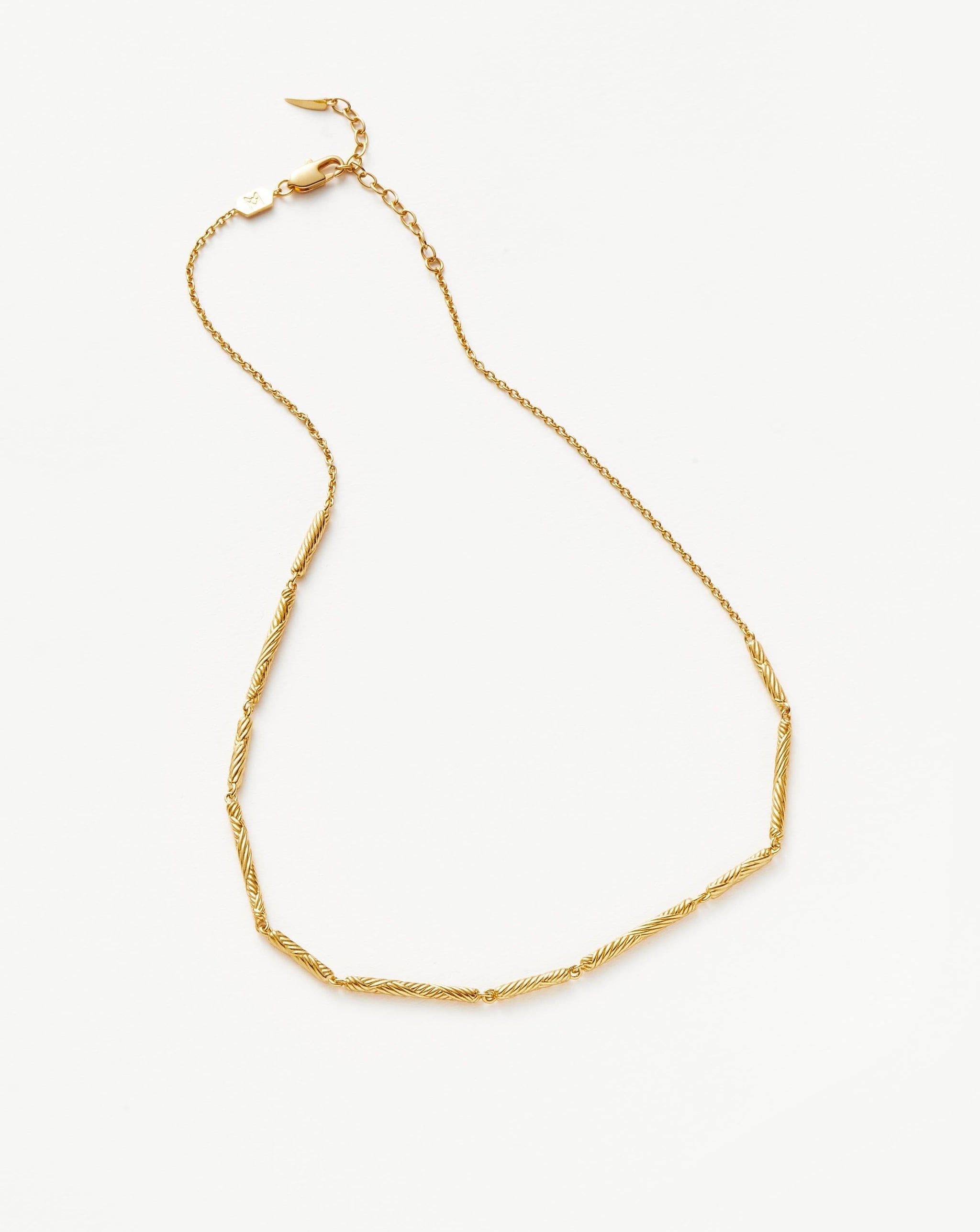 Wavy Ridge Chain Choker Necklaces Missoma 