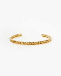 Wavy Ridge Gemelli Cuff Bracelet Bracelets Missoma 