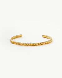 Wavy Ridge Gemelli Cuff Bracelet Bracelets Missoma 