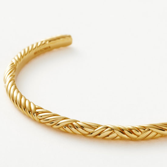 Wavy Ridge Gemelli Cuff Bracelet Bracelets Missoma 