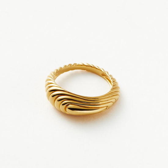 Wavy Ridge Stacking Ring Rings Missoma 